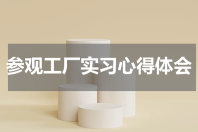 參觀工廠實習的心得體會——教育咨詢服務的啟示