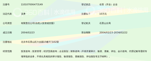 北京中咨聯合投資顧問有限責任公司 專業投資咨詢服務的先行者